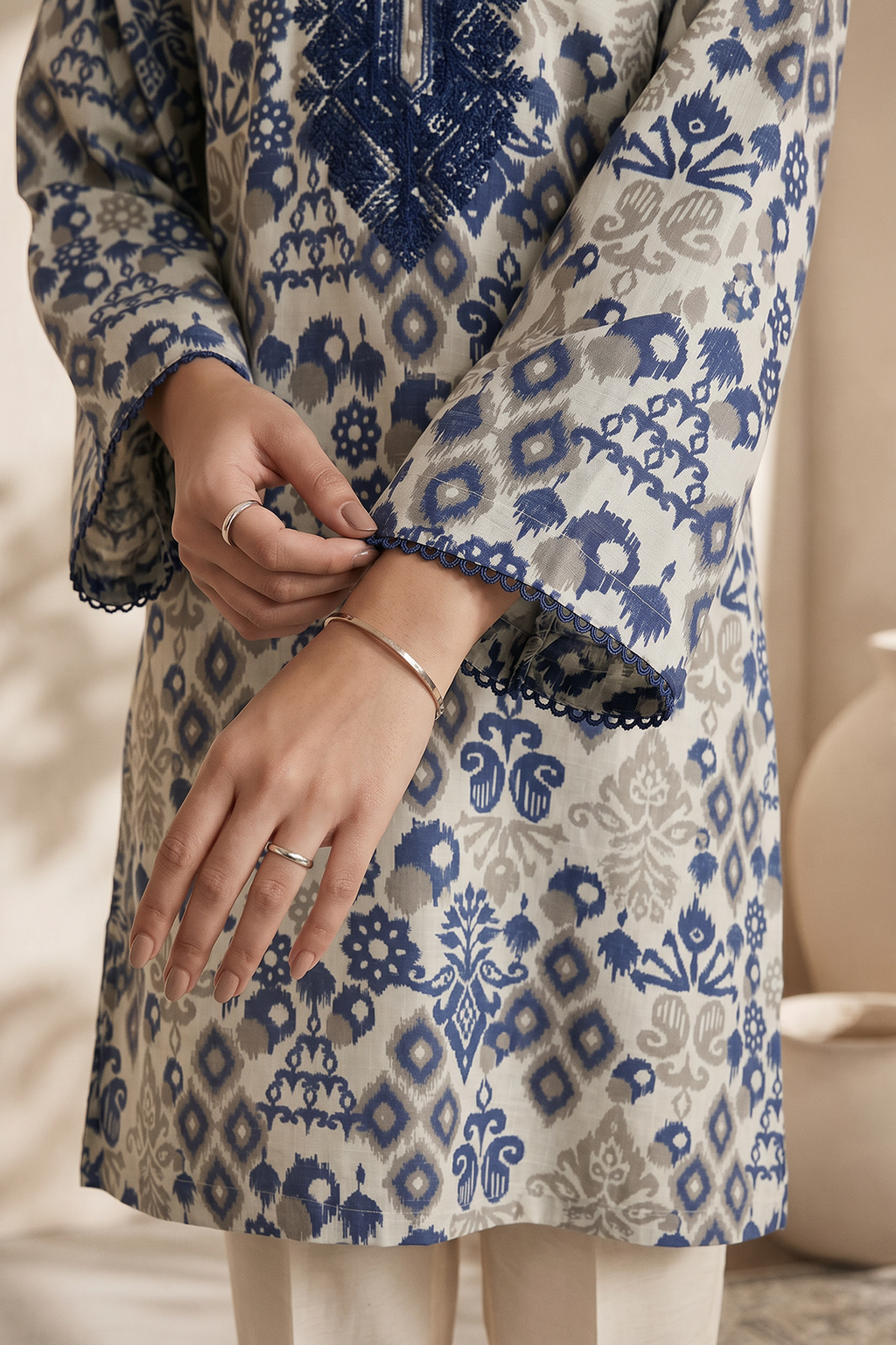 Embroidered Kurta - 2019