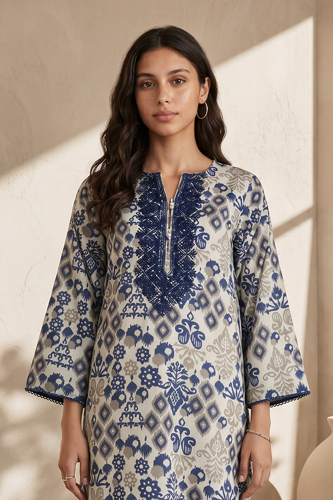 Embroidered Kurta - 2019