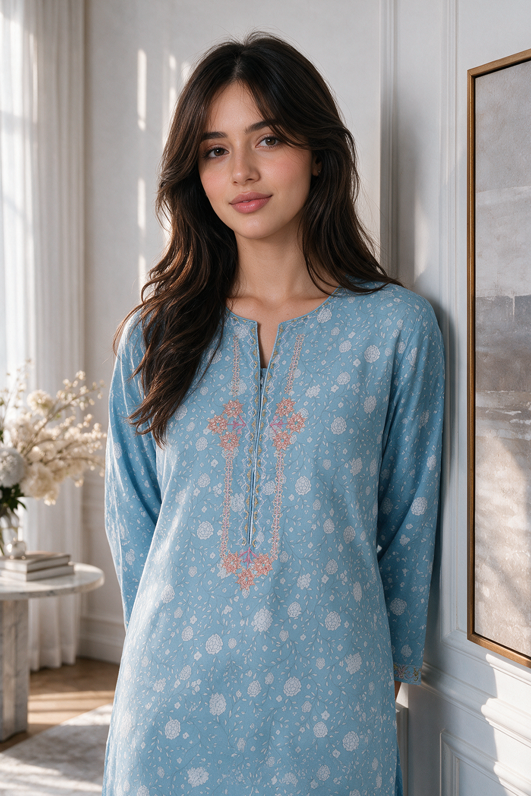 Embroidered Kurta - 2270