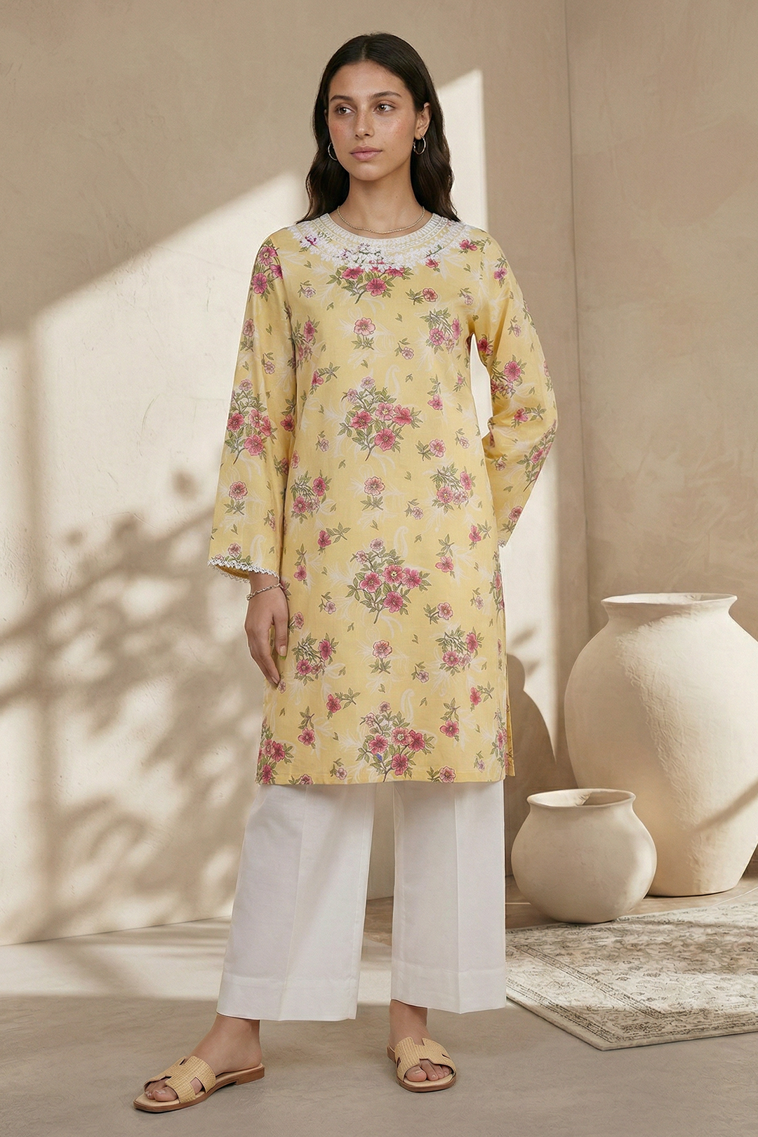 Embroidered Kurta - 2271