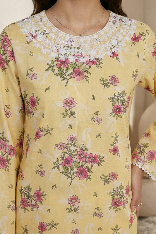 Embroidered Kurta - 2271