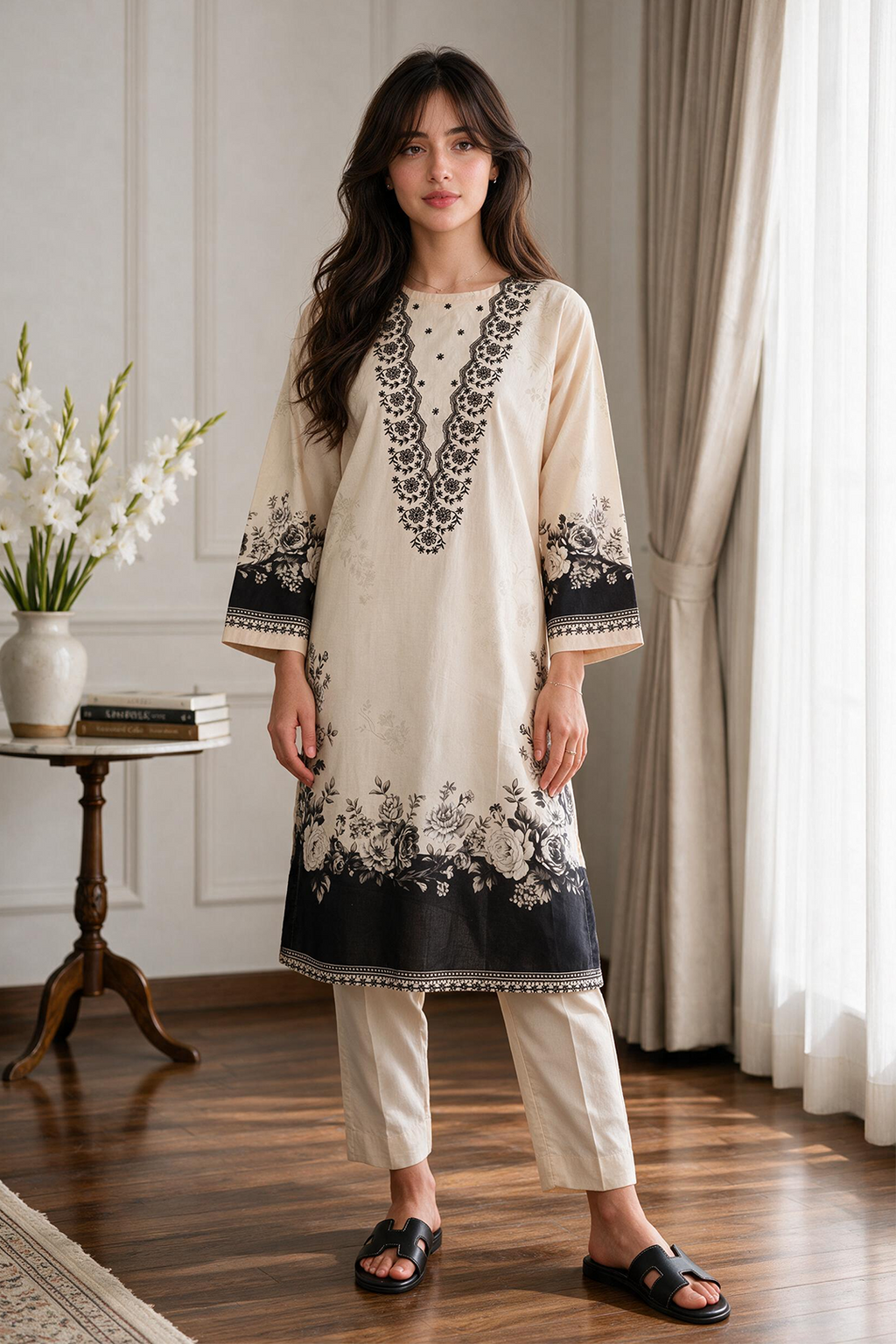 Embroidered Kurta - 2279