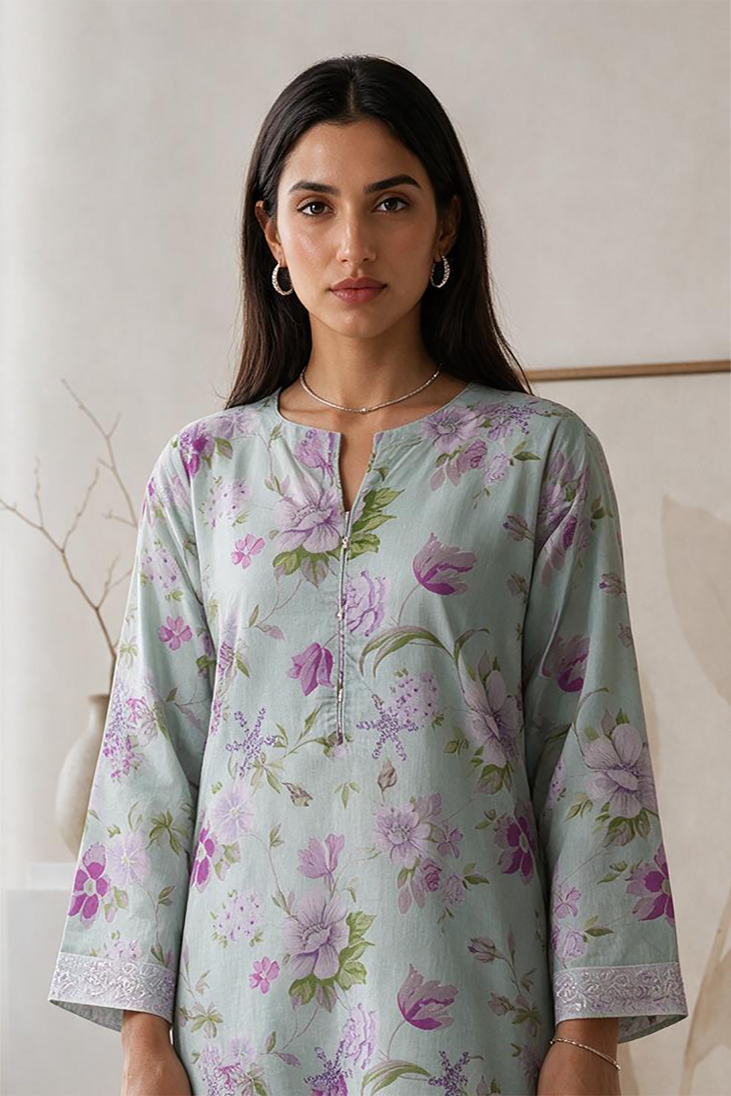 Embroidered Kurta - 2280