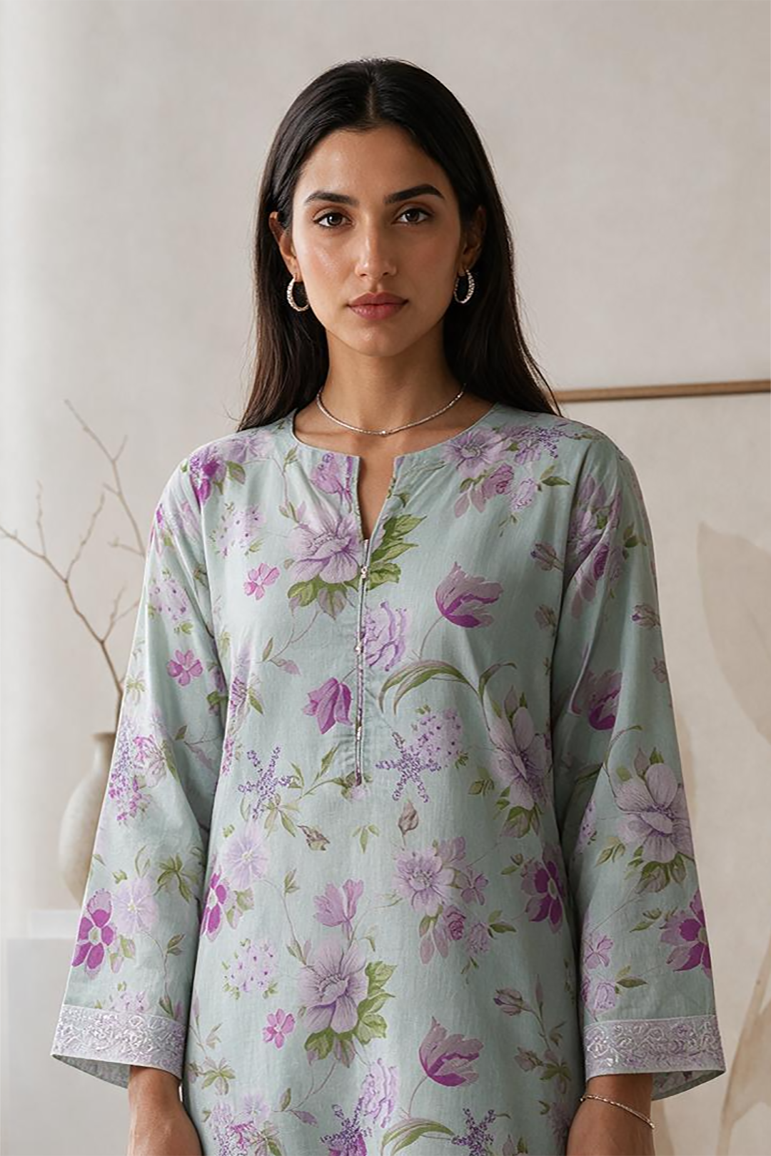 Embroidered Kurta - 2280