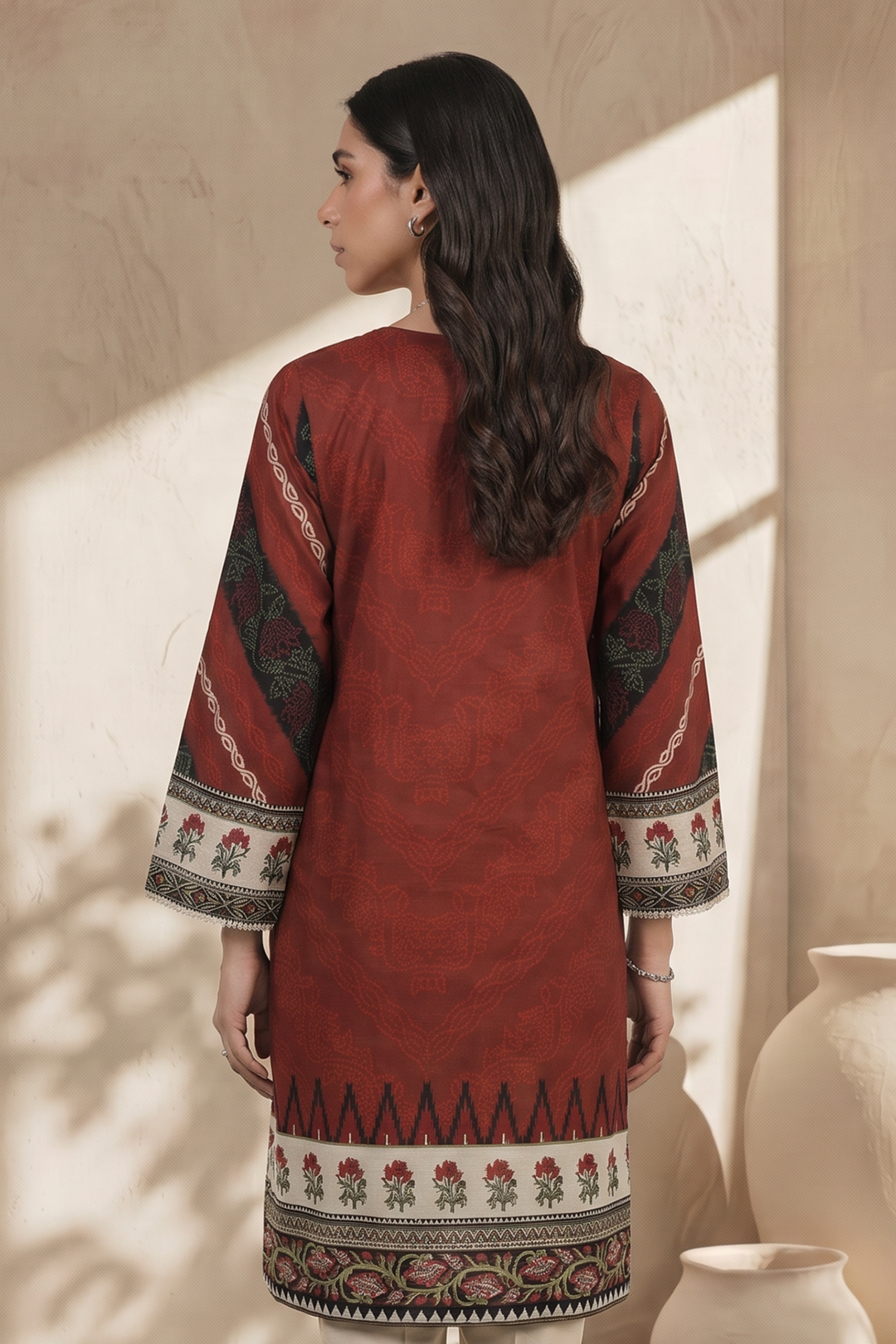 Embroidered Kurta - 2577