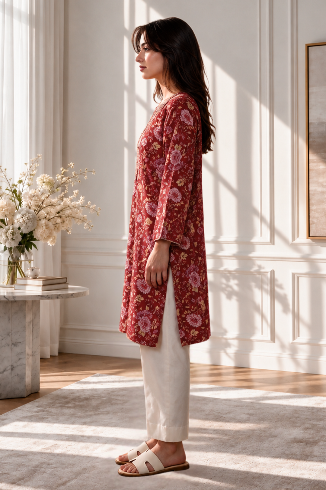 Embroidered Kurta - 2579
