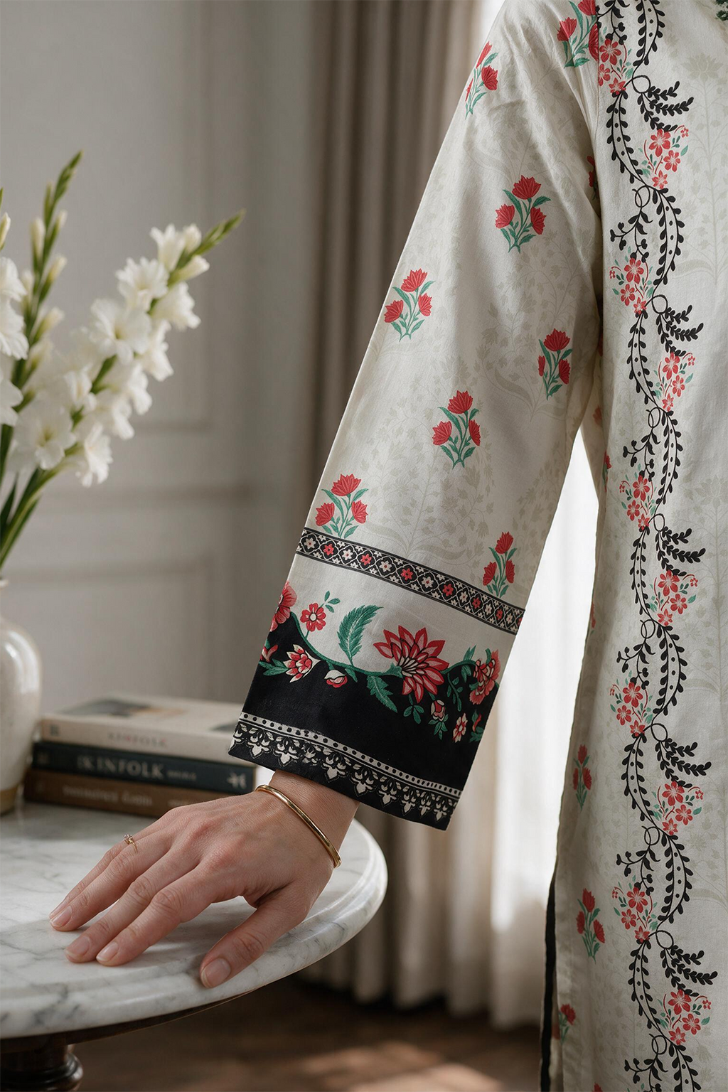 Embroidered Kurta - 2581