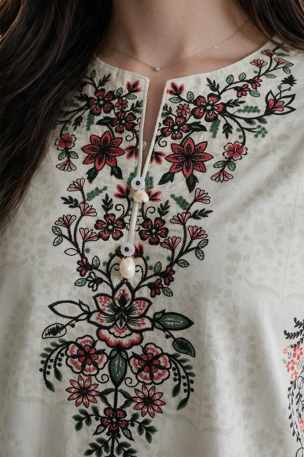 Embroidered Kurta - 2581