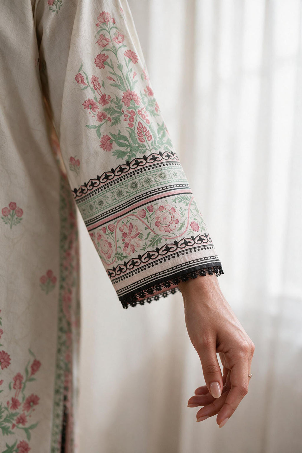 Embroidered Kurta - 2583