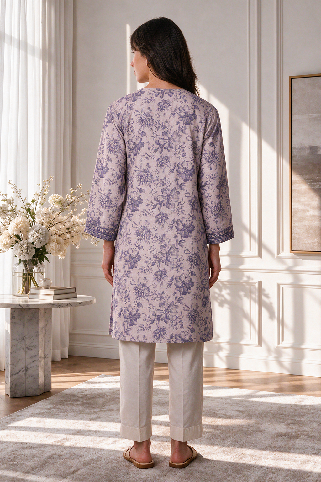 Embroidered Kurta - 2791
