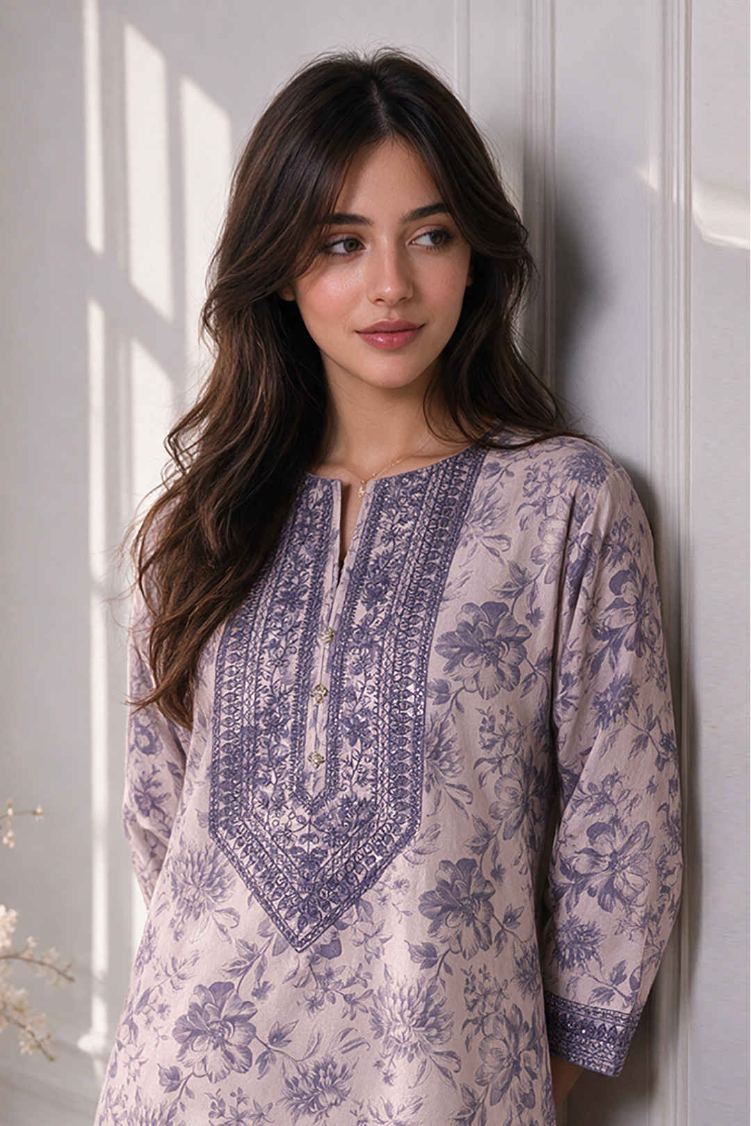 Embroidered Kurta - 2791