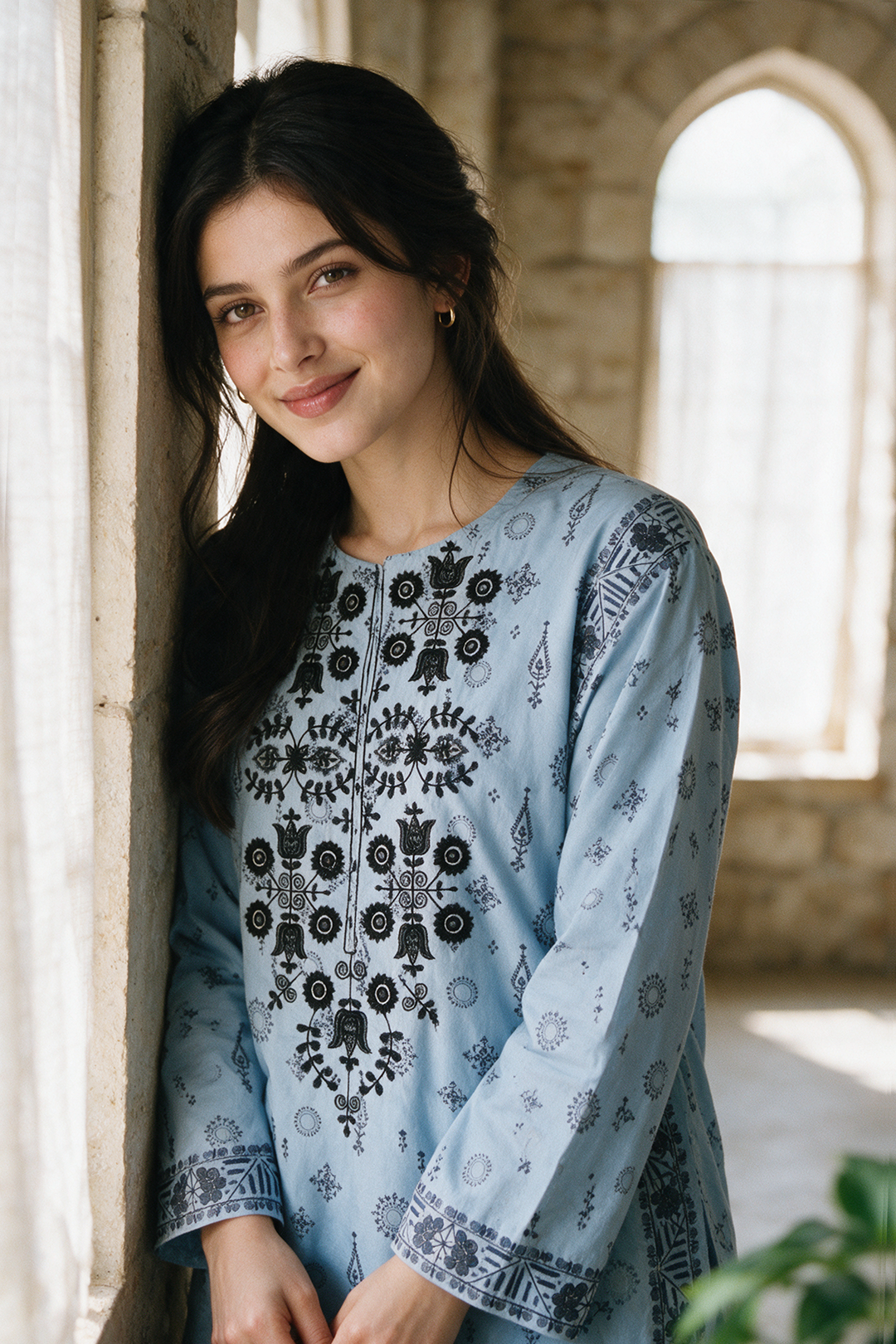 Embroidered Kurta - 2794