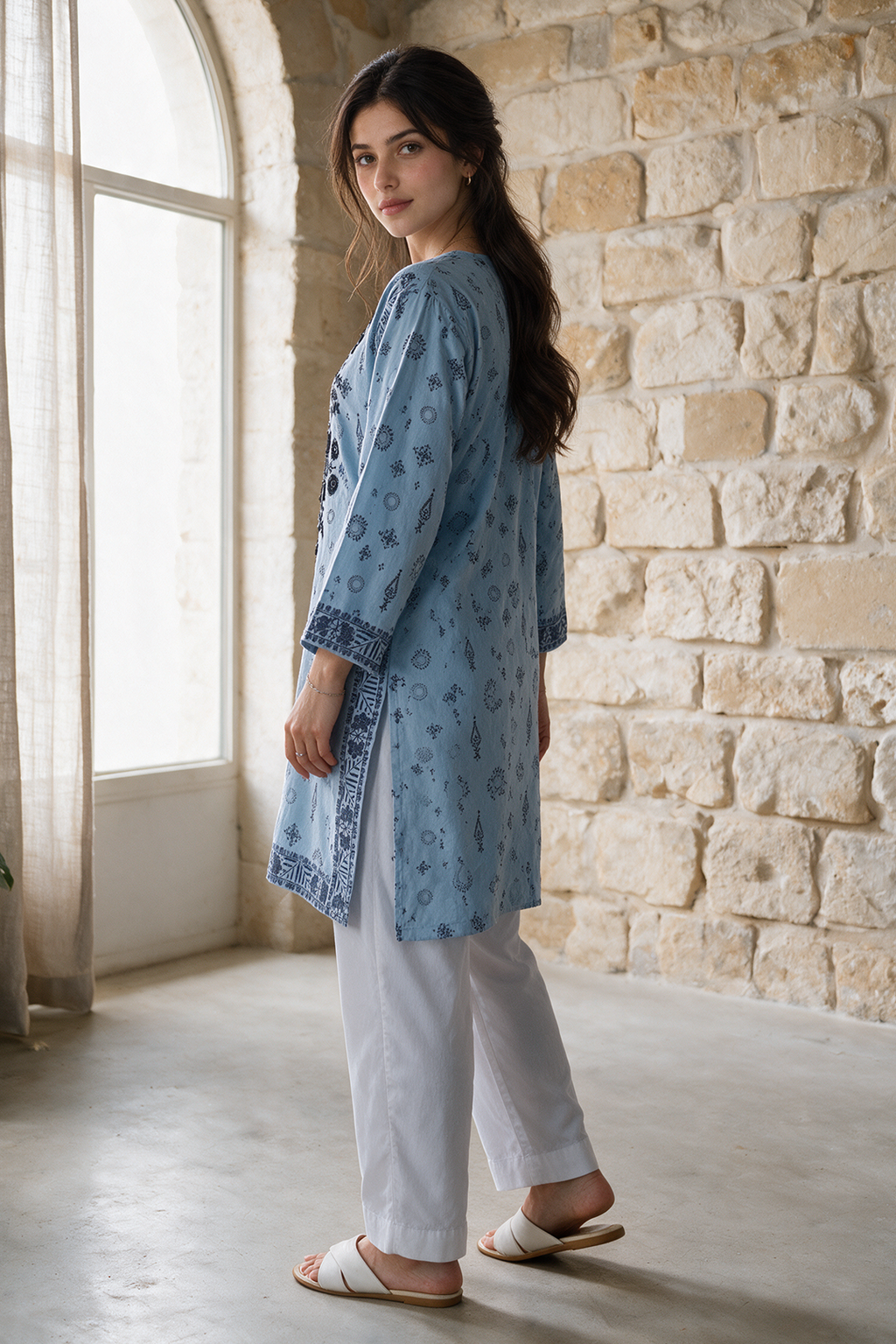 Embroidered Kurta - 2794