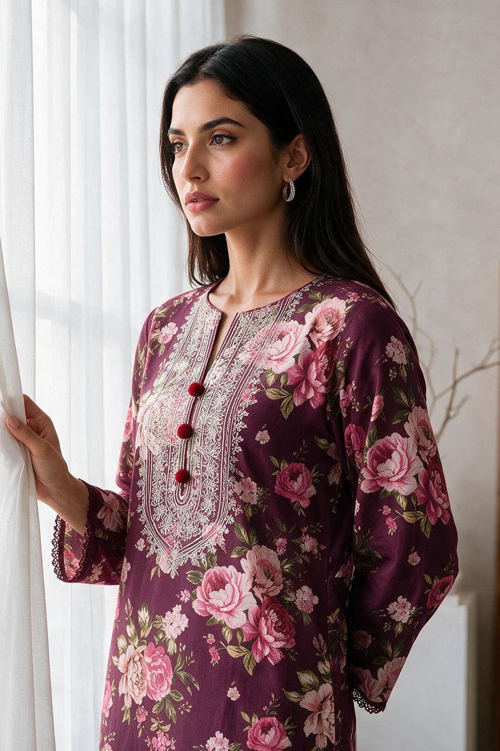 Embroidered Kurta - 2795