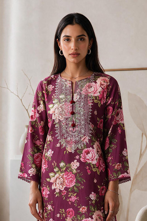 Embroidered Kurta - 2795