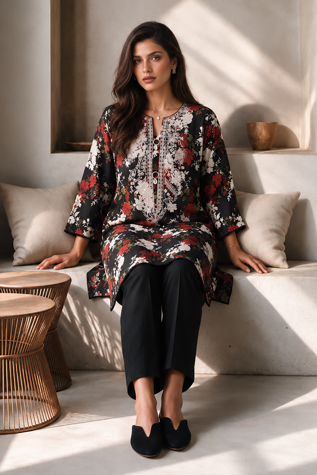 Embroidered Kurta - 2799