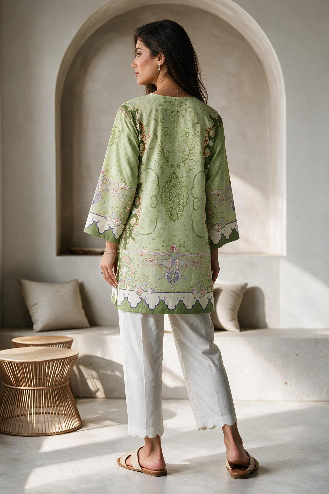 Embroidered Kurta - 3048