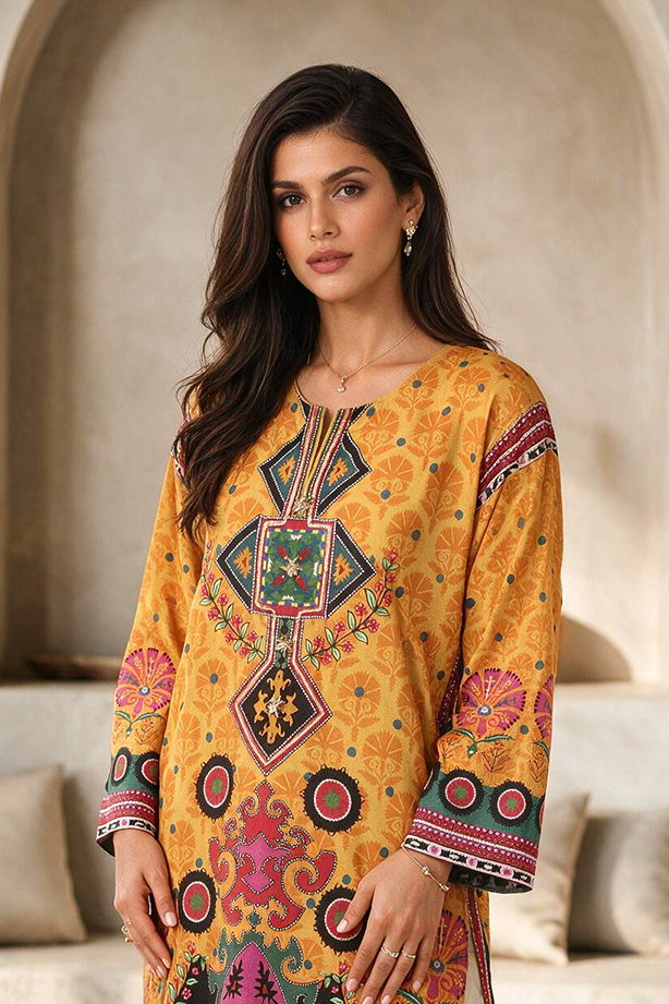 Embroidered Kurta - 3052