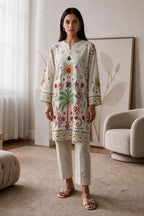 Embroidered Kurta - 3054