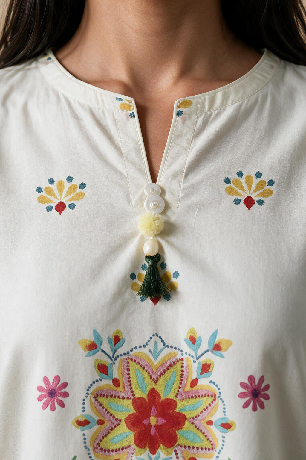 Embroidered Kurta - 3054