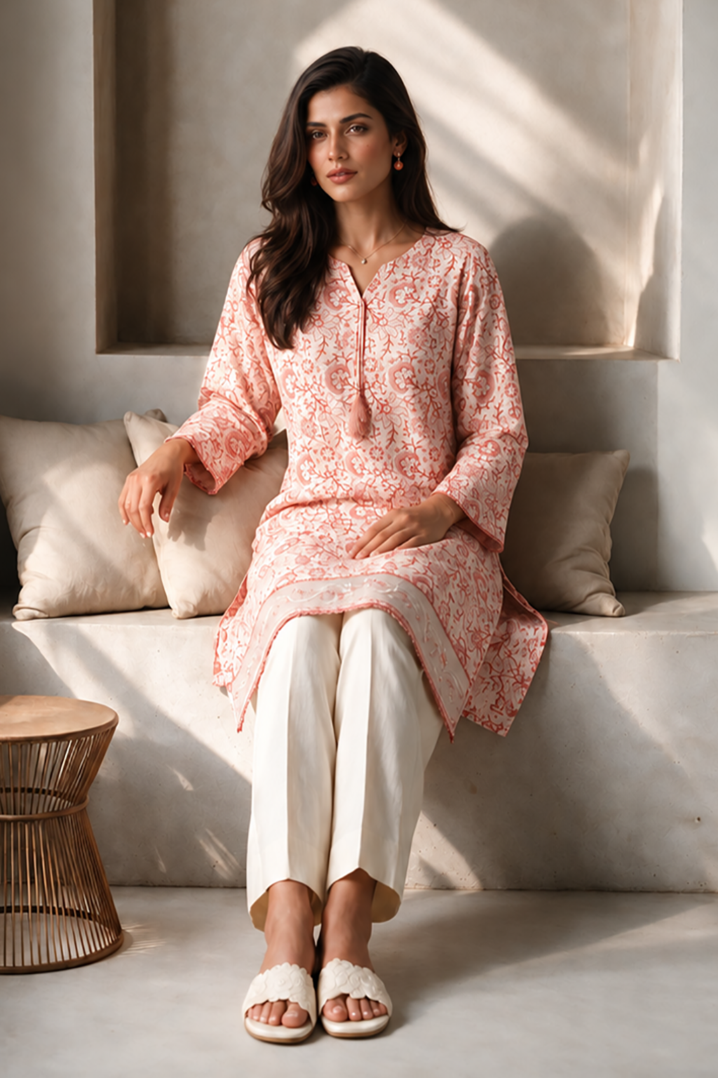 Embroidered Kurta - 3061