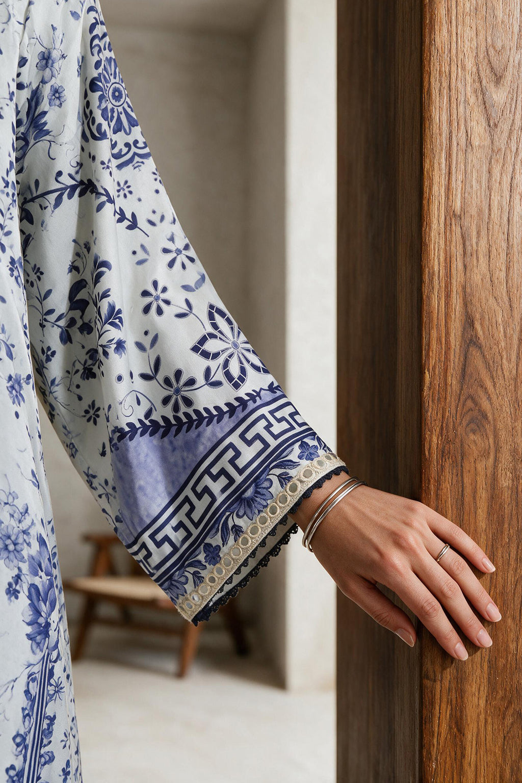 Printed Kaftaan Dress - 3075