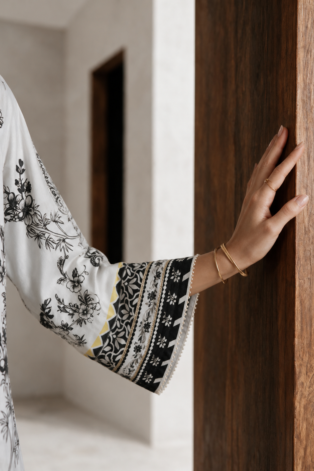 Printed Kaftaan Dress - 3079