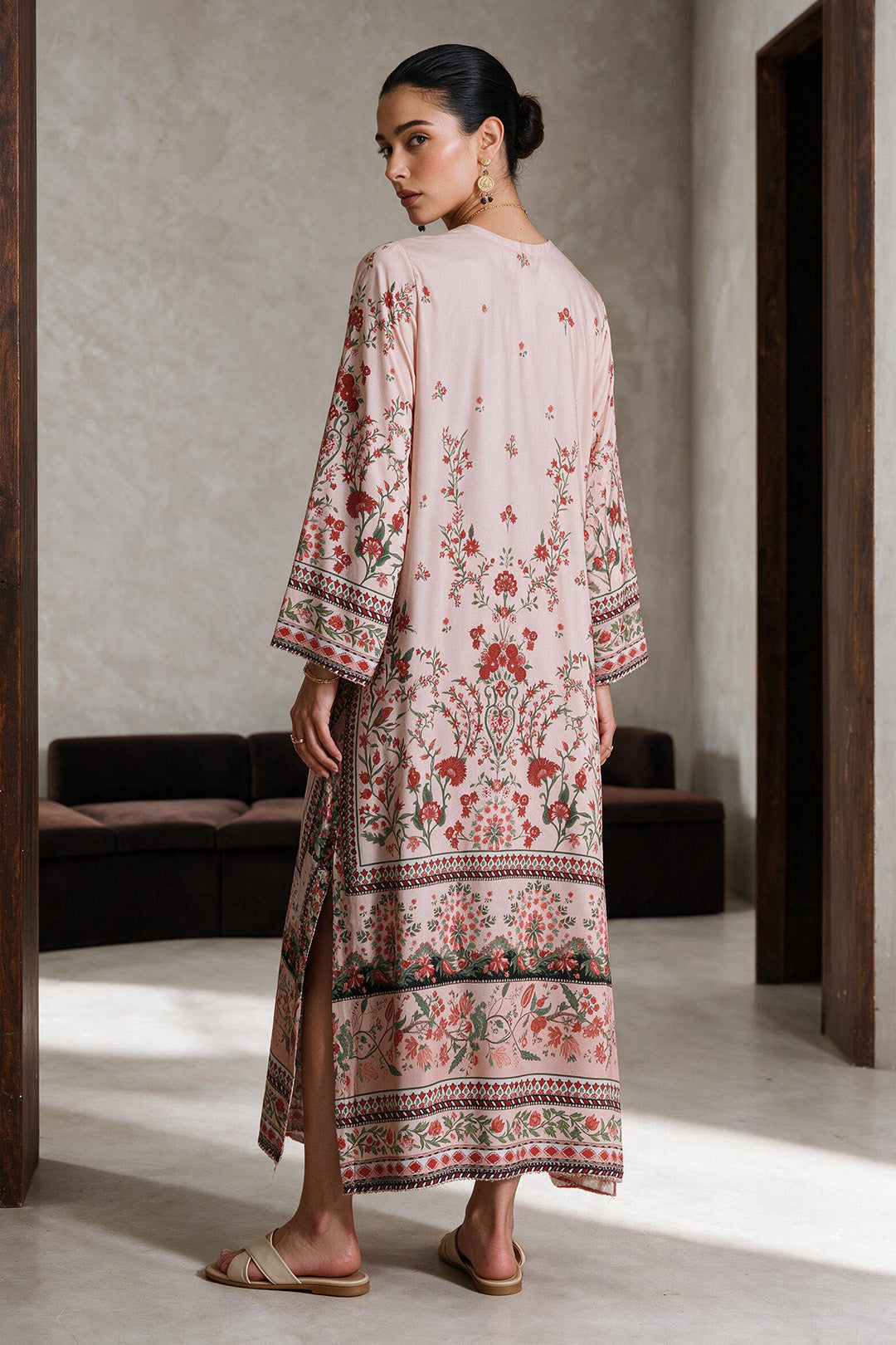 Printed Kaftaan Dress - 3081