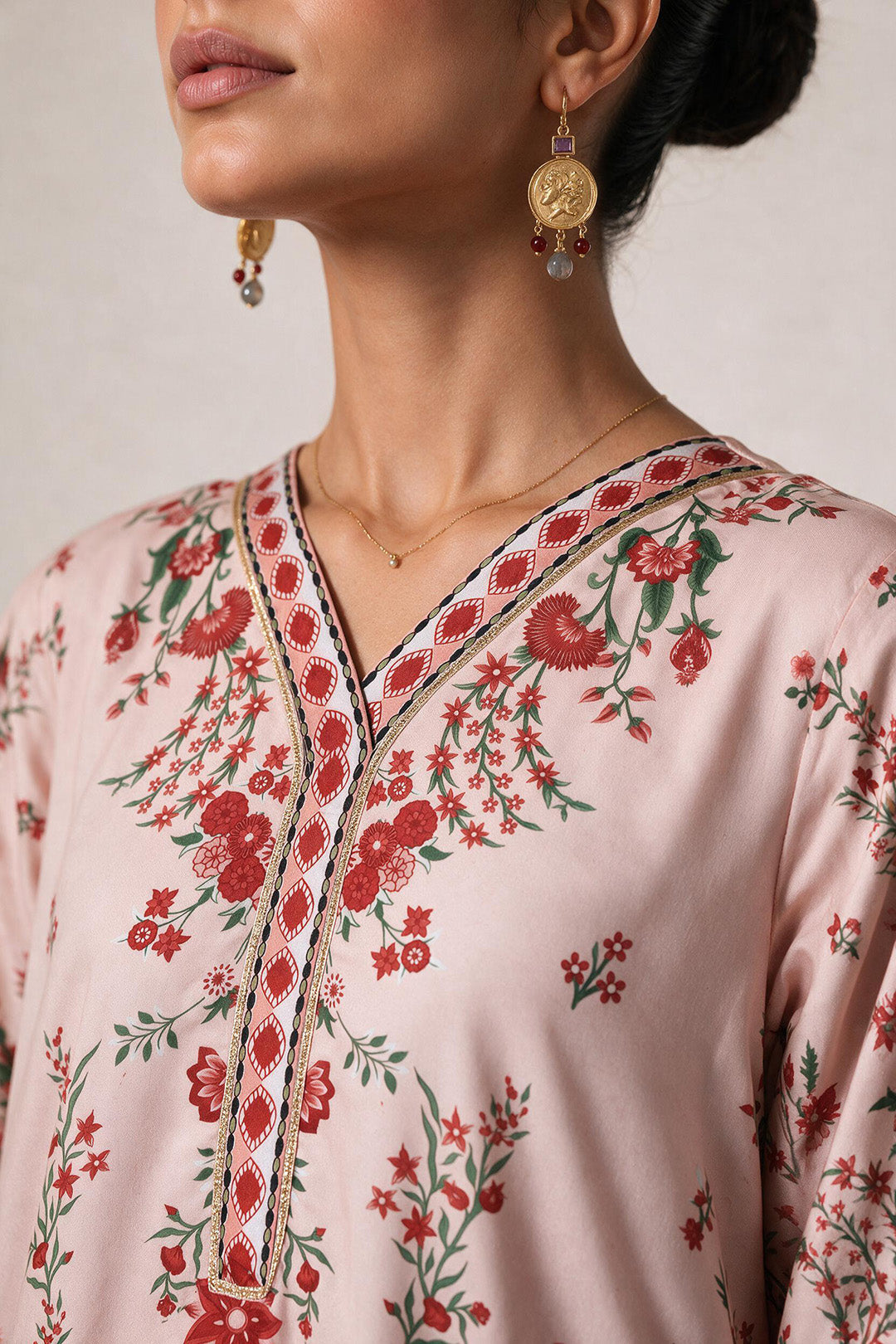 Printed Kaftaan Dress - 3081
