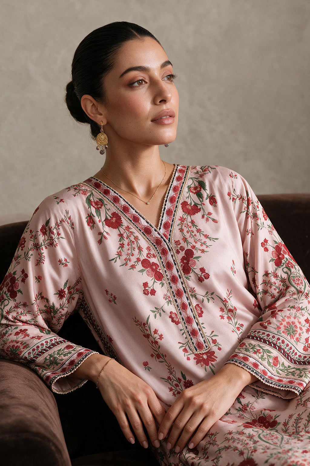 Printed Kaftaan Dress - 3081