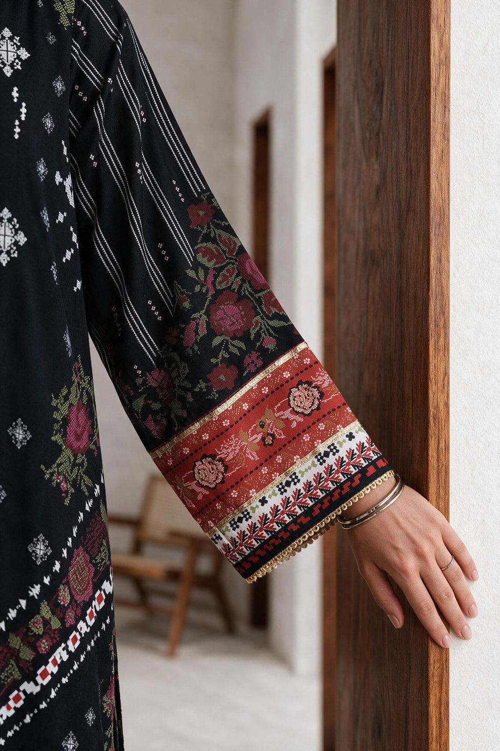 Printed Kaftaan Dress - 3083