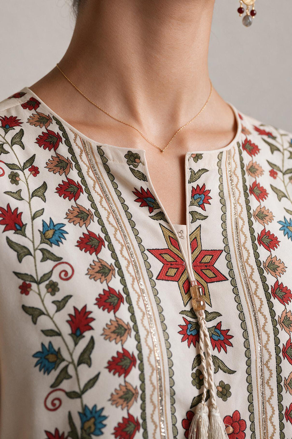 Printed Kaftaan Dress - 3077