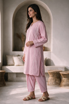 Embroidered Kurta Trouser - 1932