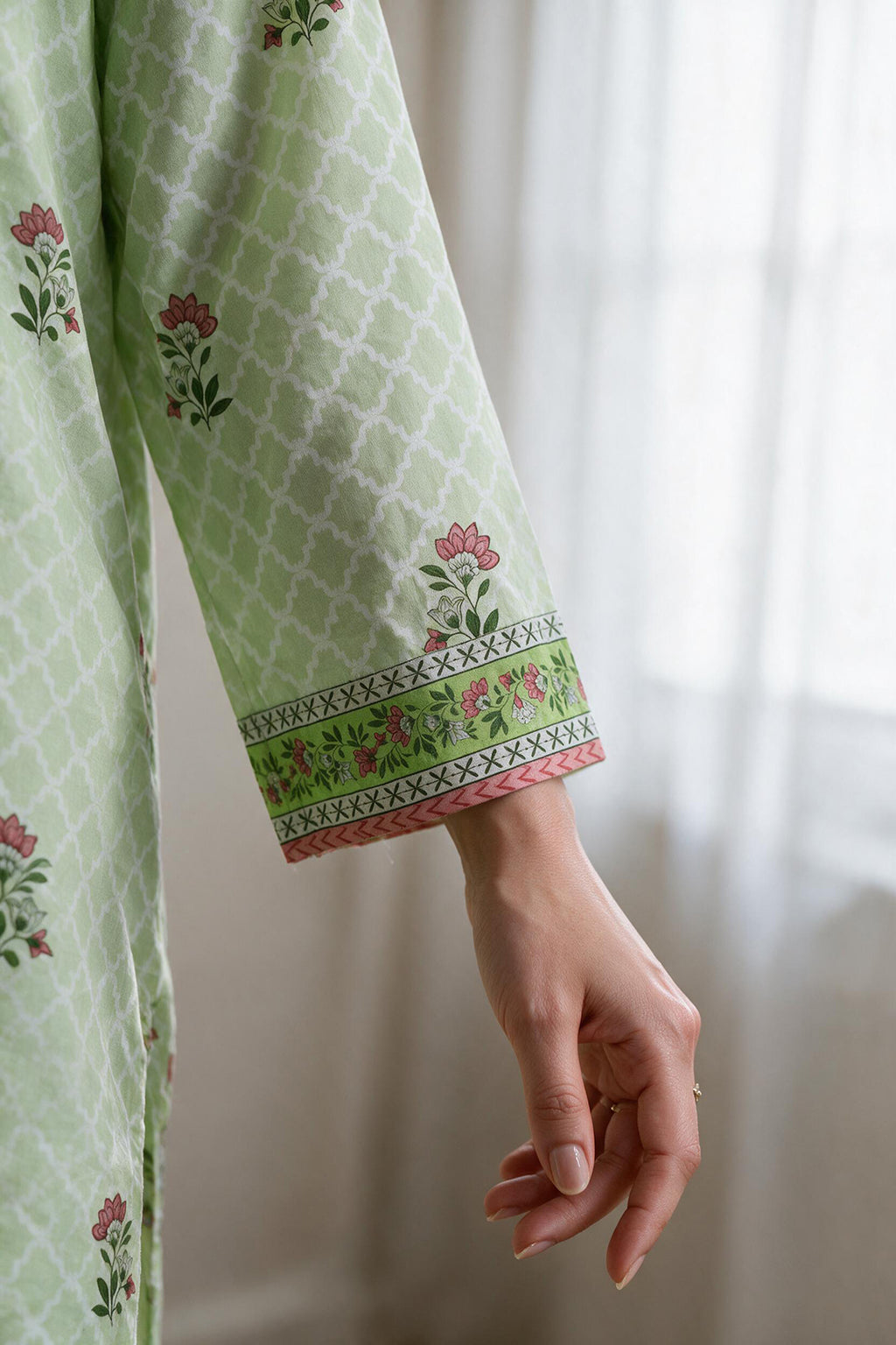 Embroidered Kurta Dupatta - 1942