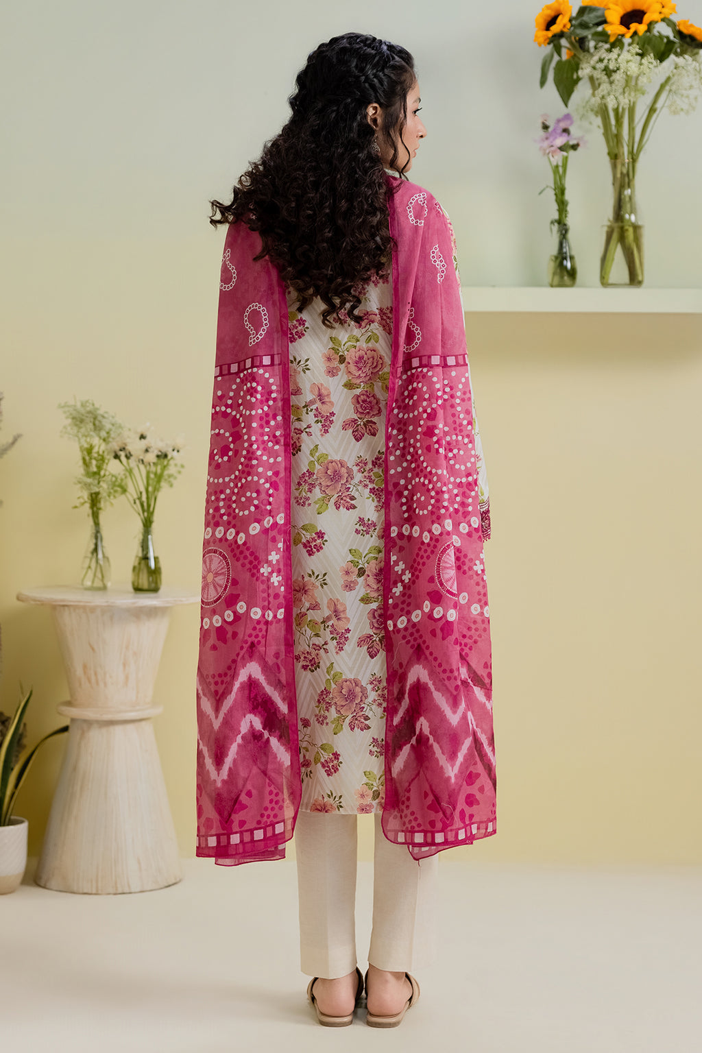 Embroidered Kurta Dupatta - 1943