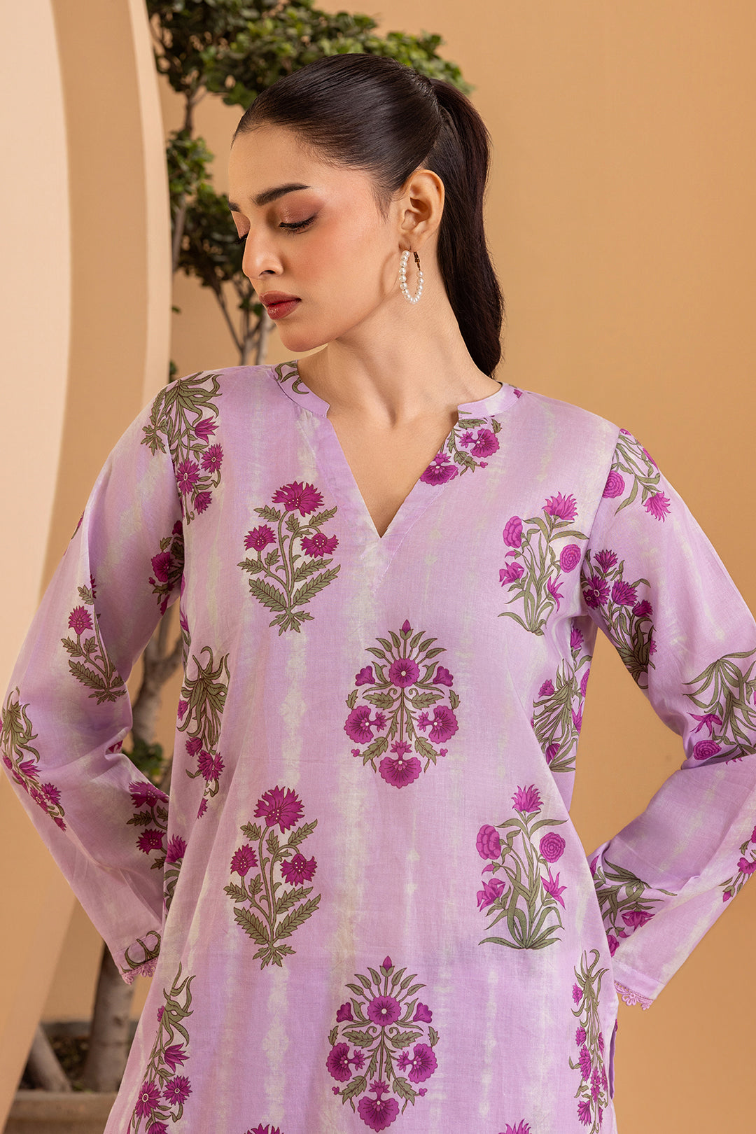 Embroidered Kurta Dupatta - 2081