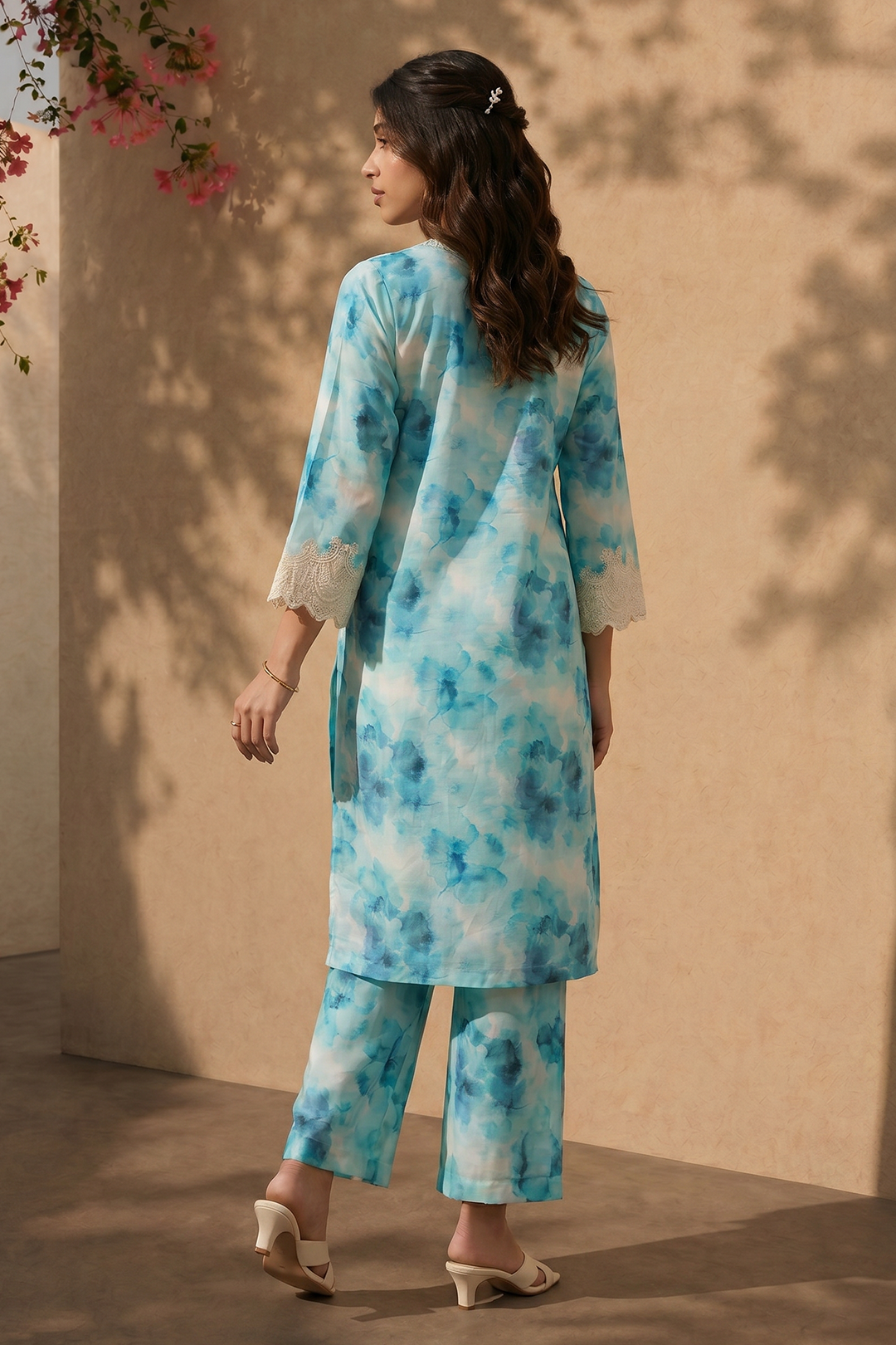 Embroidered Kurta Trouser - 2083