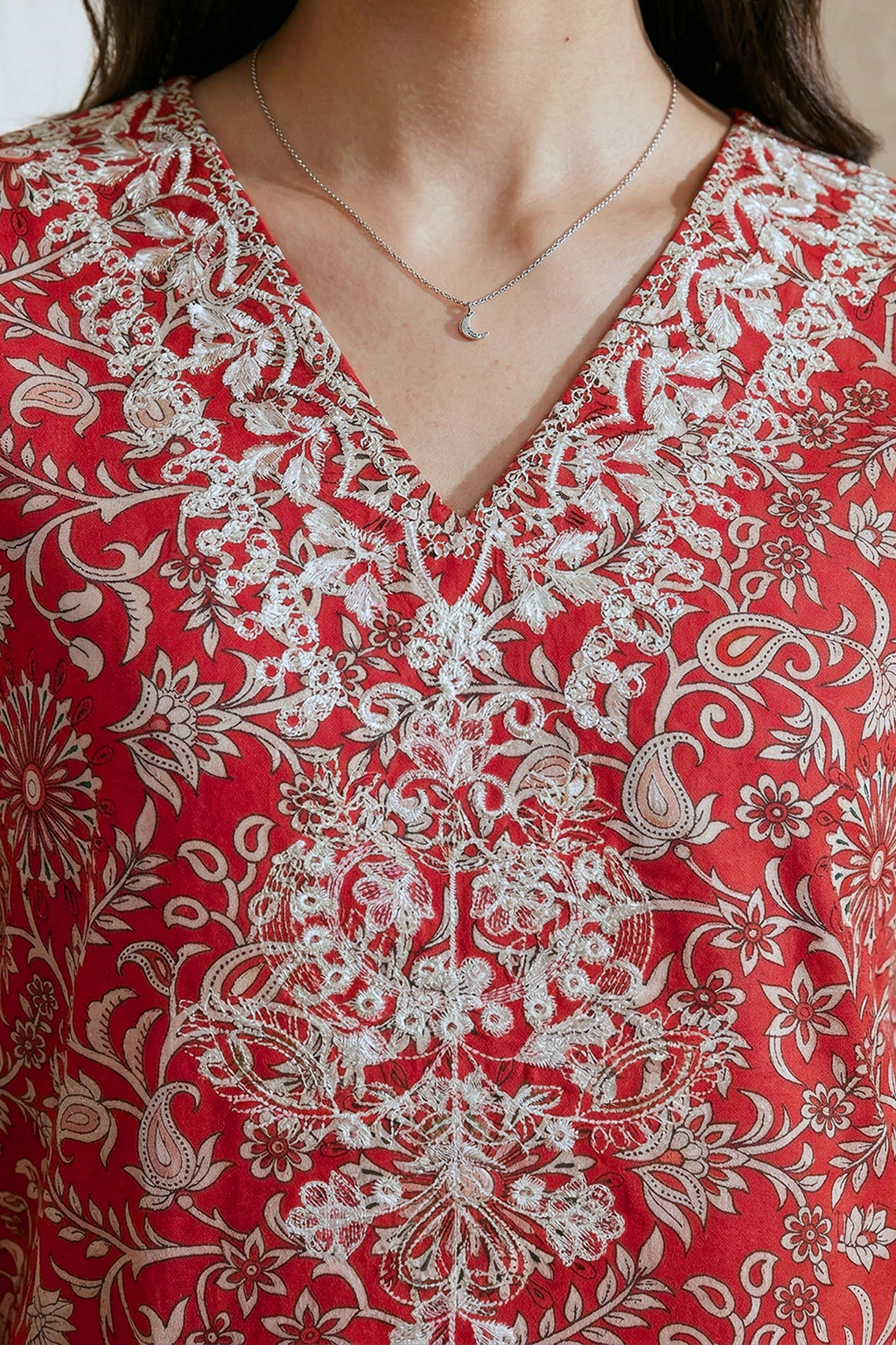 Embroidered Kurta Trouser - 2089