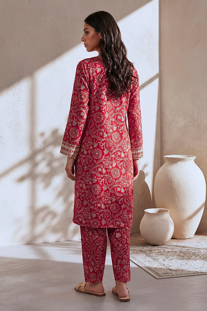 Embroidered Kurta Trouser - 2089