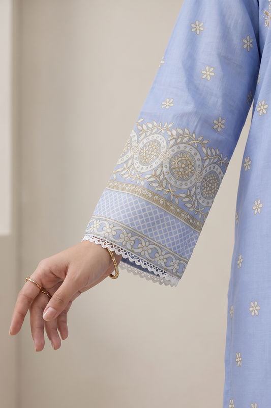 Embroidered Kurta Dupatta - 2122