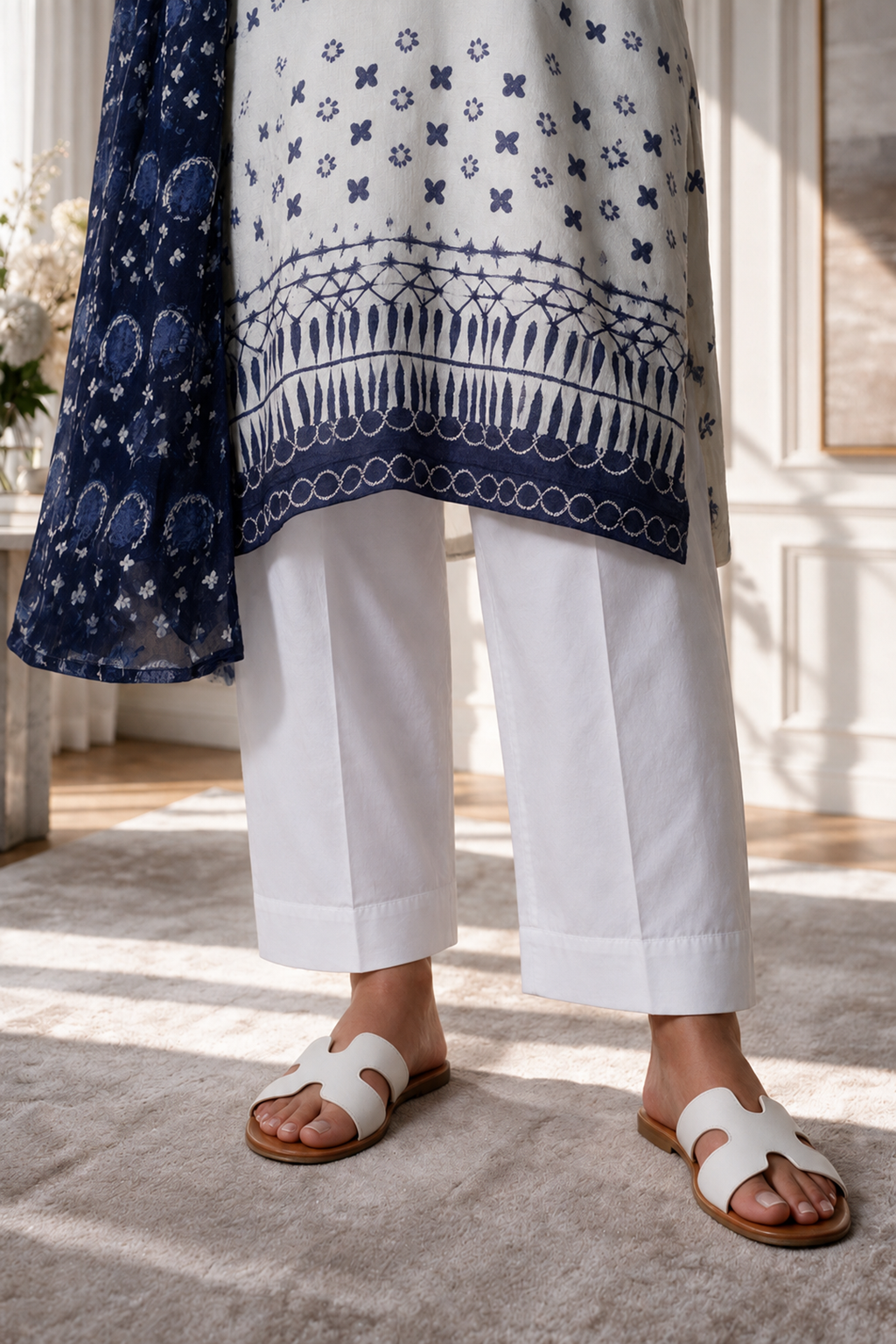 Embroidered Kurta Dupatta - 2124