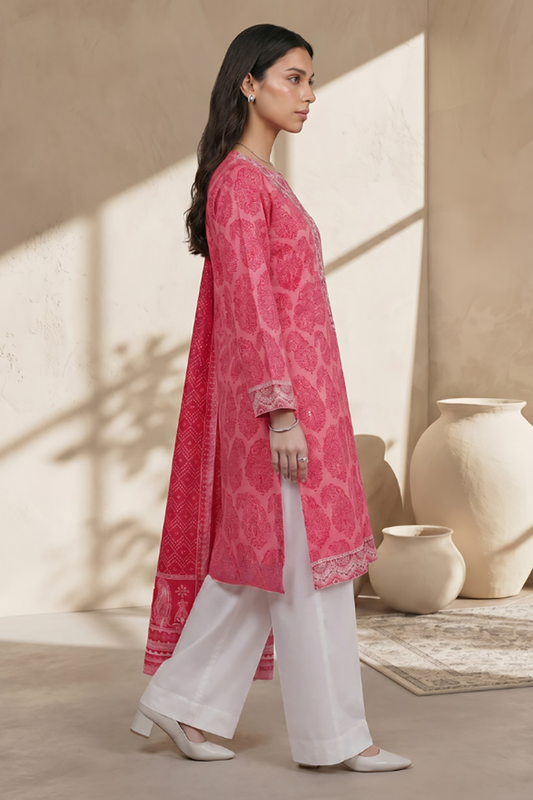 Embroidered Kurta Dupatta - 2128