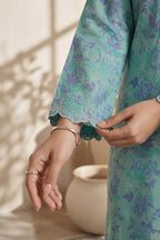 Embroidered Kurta Trouser - 2372