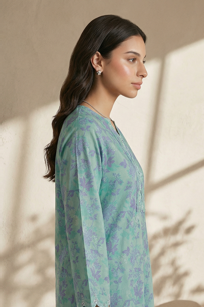 Embroidered Kurta Trouser - 2372