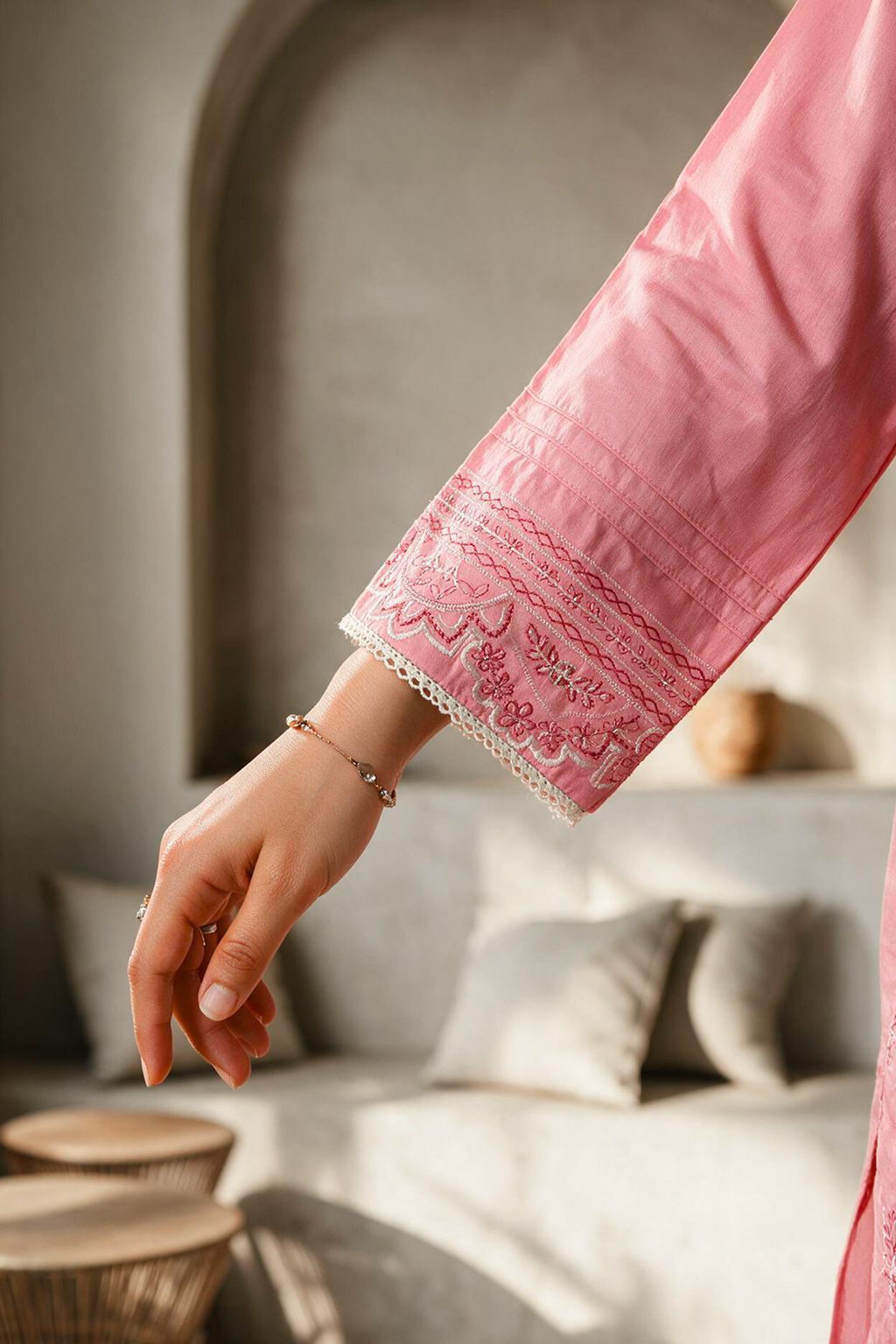 Embroidered Kurta Trouser - 2379