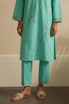 Embroidered Kurta Trouser - 2380