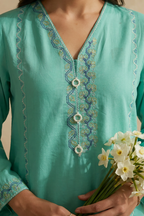 Embroidered Kurta Trouser - 2380