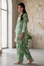 Embroidered Kurta Trouser - 2385
