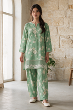 Embroidered Kurta Trouser - 2385