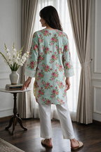 Embroidered Kurta Trouser - 2387